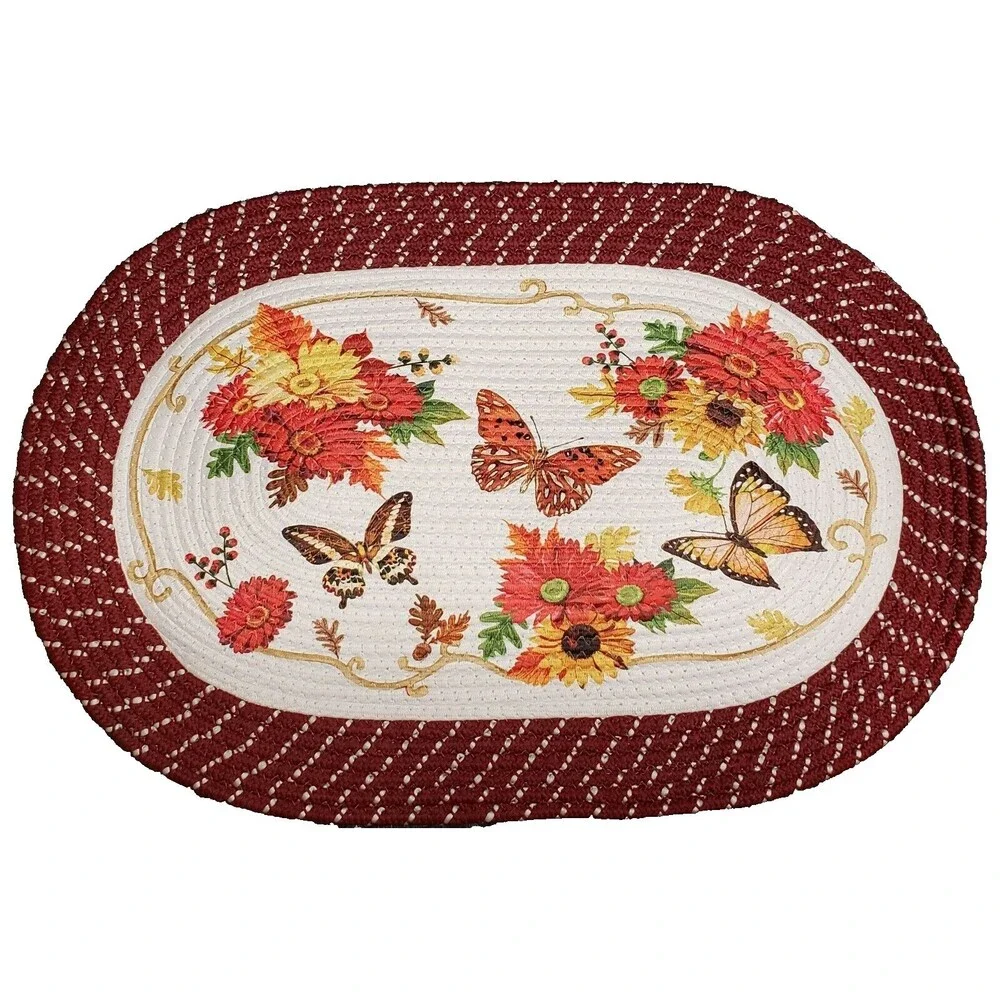Oval Braided Kitchen Accent Rug (20